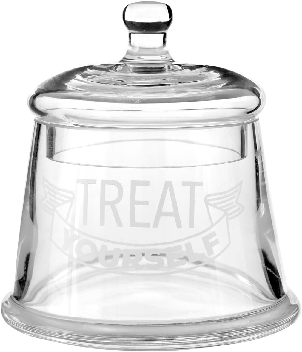 Premier Housewares Storage Jar Bell Shaped Glass Jars Clear Glass