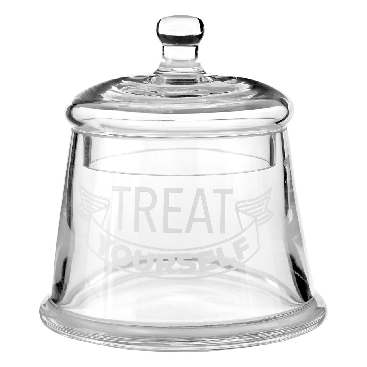 Premier Housewares Treat Yourself Storage Jar, Glass