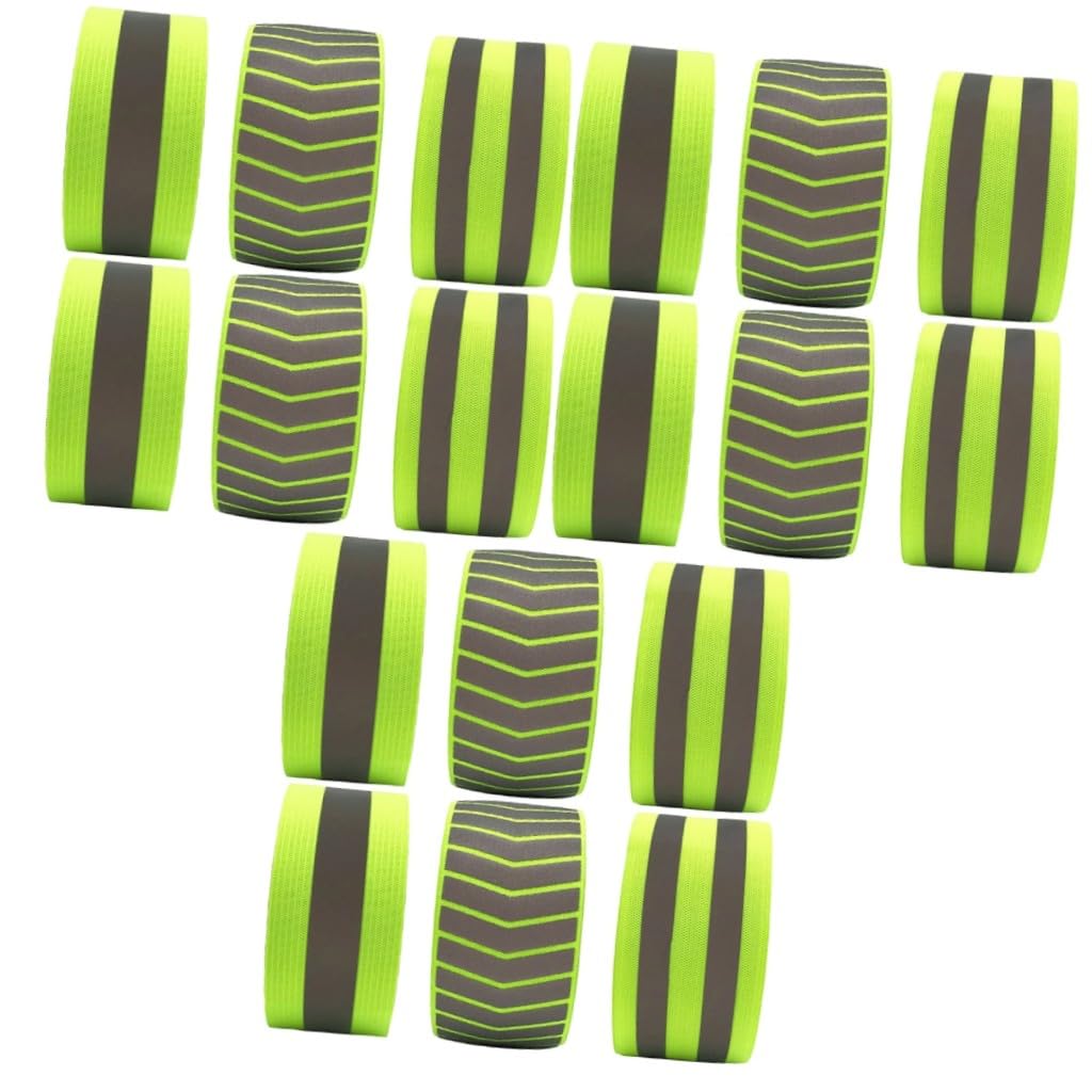BESPORTBLE muñequera Reflectante Brazalete Reflectante Fluorescente led Fluorescentes led Pulseras elasticas Pulseras Deportivas nocturnas Pulseras Reflectantes Pulseras de Seguridad
