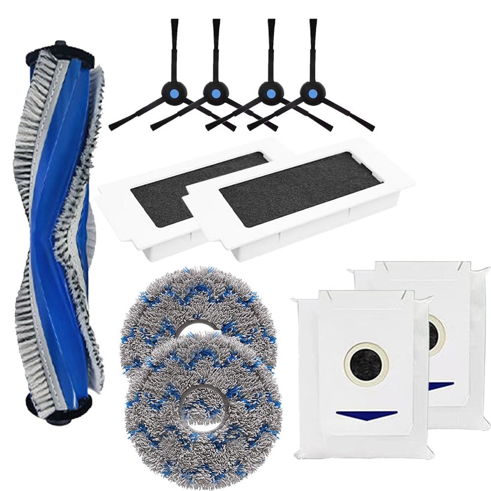 JOYSOG Vacuum Cleaner Accessories for Ecovacs T30 PRO MAX Robot Vacuum Cleaner Main Brush/side brush/Filters/Mop Pads/Dust Bag replacement Parts (type 1)