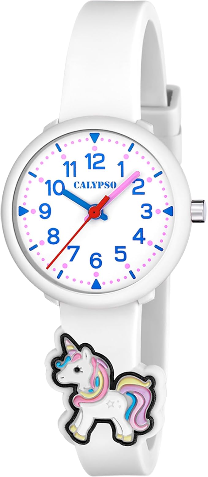 CALYPSO Reloj Niña Analógico de Caucho - Movimiento de Cuarzo - Reloj Infantil - Cristal de Alta Resistencia K5844 - My First Watch oferta Amazon