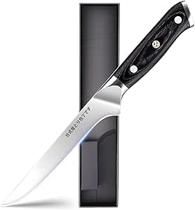 HOSHANHO 7 Inch Japanese Chef Knife, Ultra Sharp High Carbon Stainless Steel AUS-10 Kitchen Knife, Professional Santoku Knives With Ergonomic Pakkawood Handle - View #11