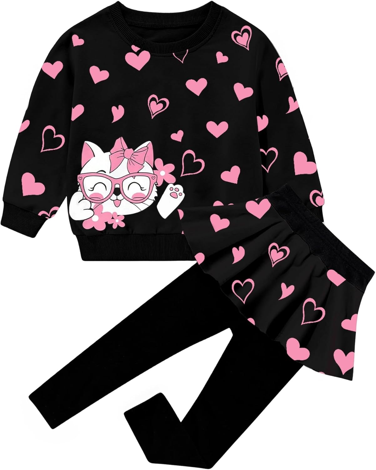Adorable Cute Toddler Baby Girls Clothes Set,Long Sleeve T-Shirt +Pants Outfit