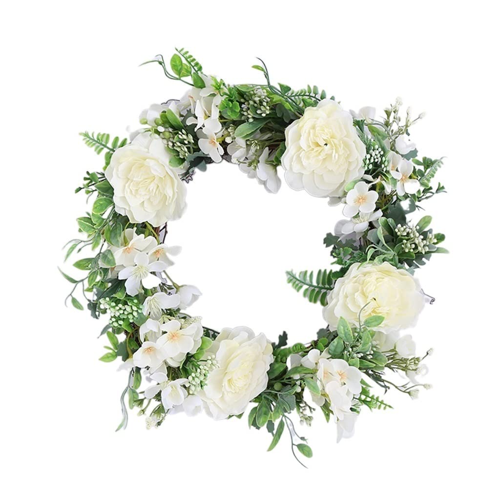 Guirlande de fleurs pour décoration de porte et murale suspendue artificielle