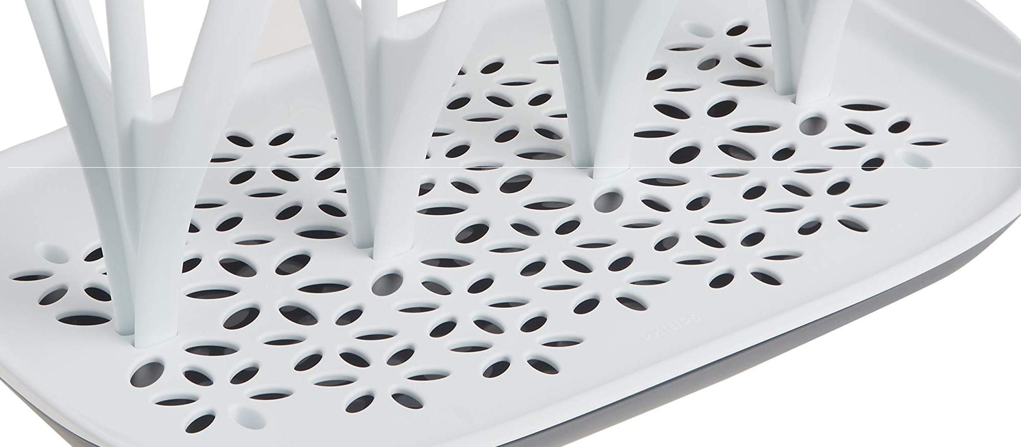 Philips Avent SCF358/00 Ogrzewacz do Butelek do Szybkiego i Równomiernego Podgrzewania Mleka i Żywności dla Niemowląt, Biały & Philips Avent SCF149/00 Stojak do Suszenia Butelek, Biały/Niebieski