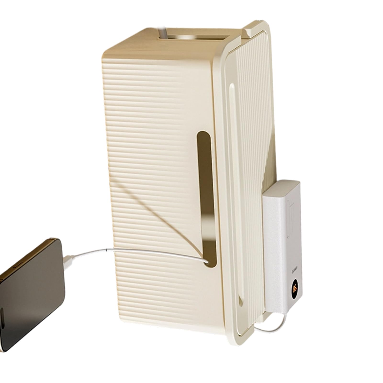 Jazuaiao Cable Organizers with Ventilated Designs for Efficient Heat Dissipation and Neat Wire Arrangement Cable Storage with Lid