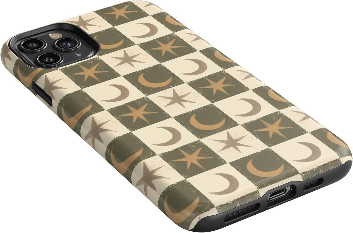 Casely iPhone 11 Pro Max Case | Mystic Moonstar | Green Celestial | Essential Slim Dual-Layer Protective Design