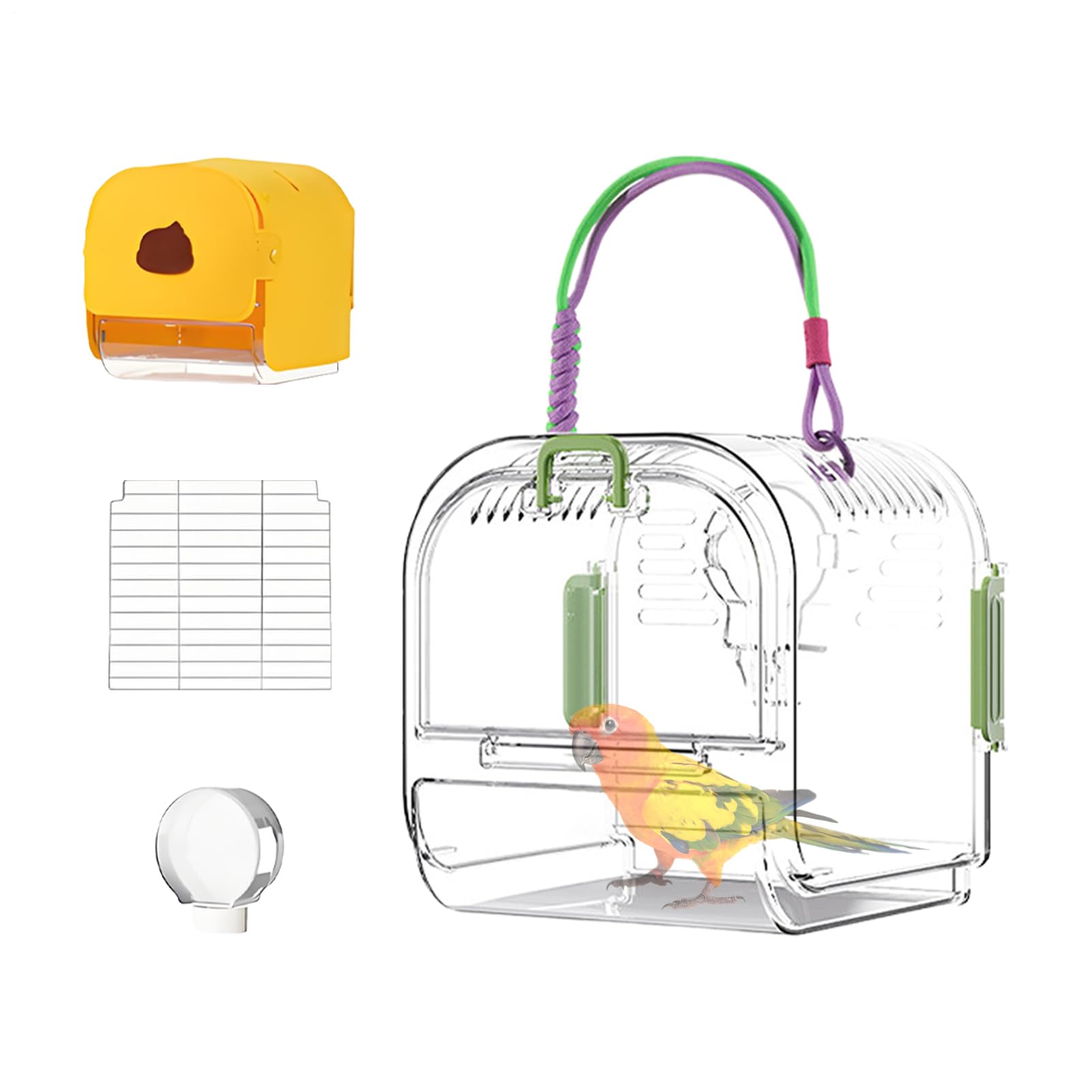 Cage à oiseaux pour perruches dans le salon : confort et design épuré