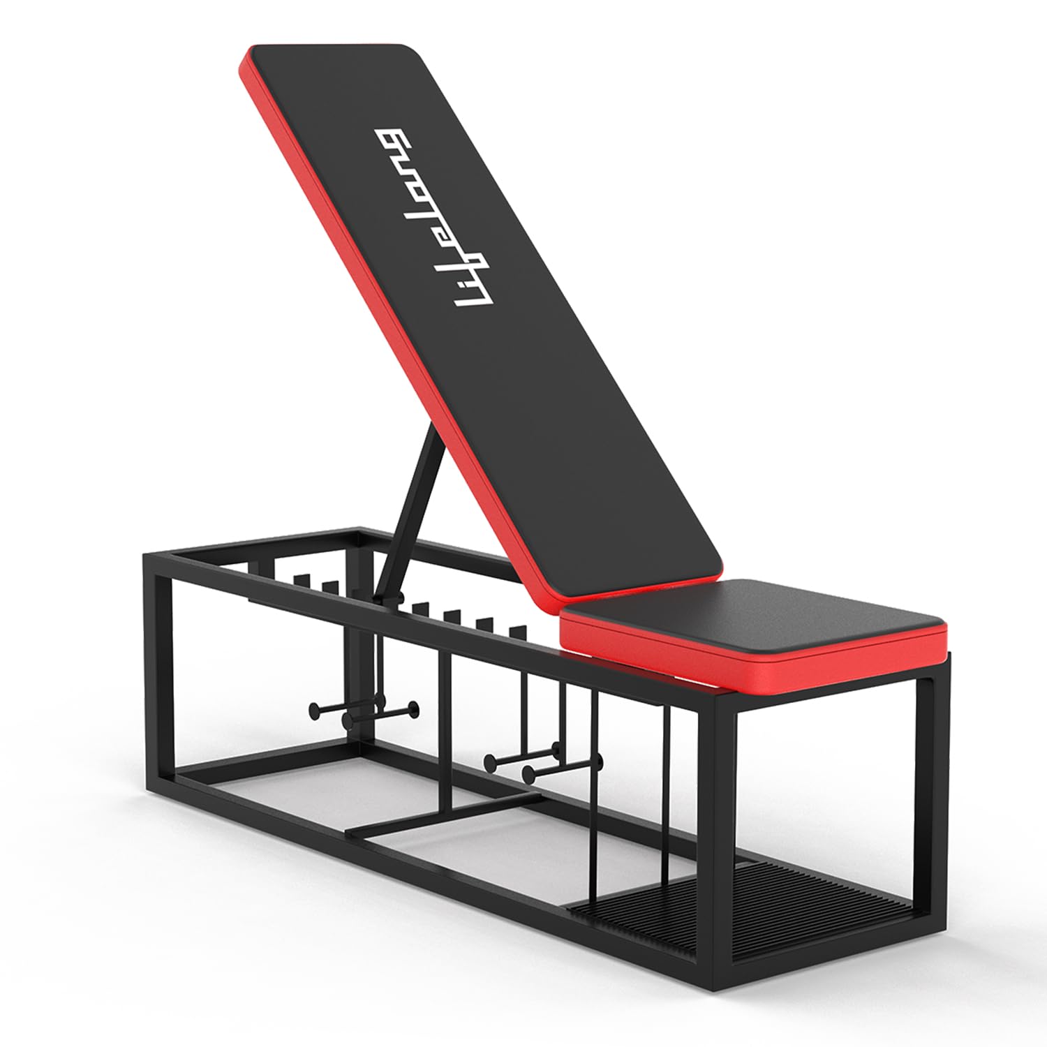 Lifelong Bench for Home Gym with Storage - Gym Bench for Home Workout - Incline/Decline Bench Press with 7 Adjustable Positions - Multi Gym Machine - Leg Press Machine -Tough Cold Rolled Steel 500kg-image-31