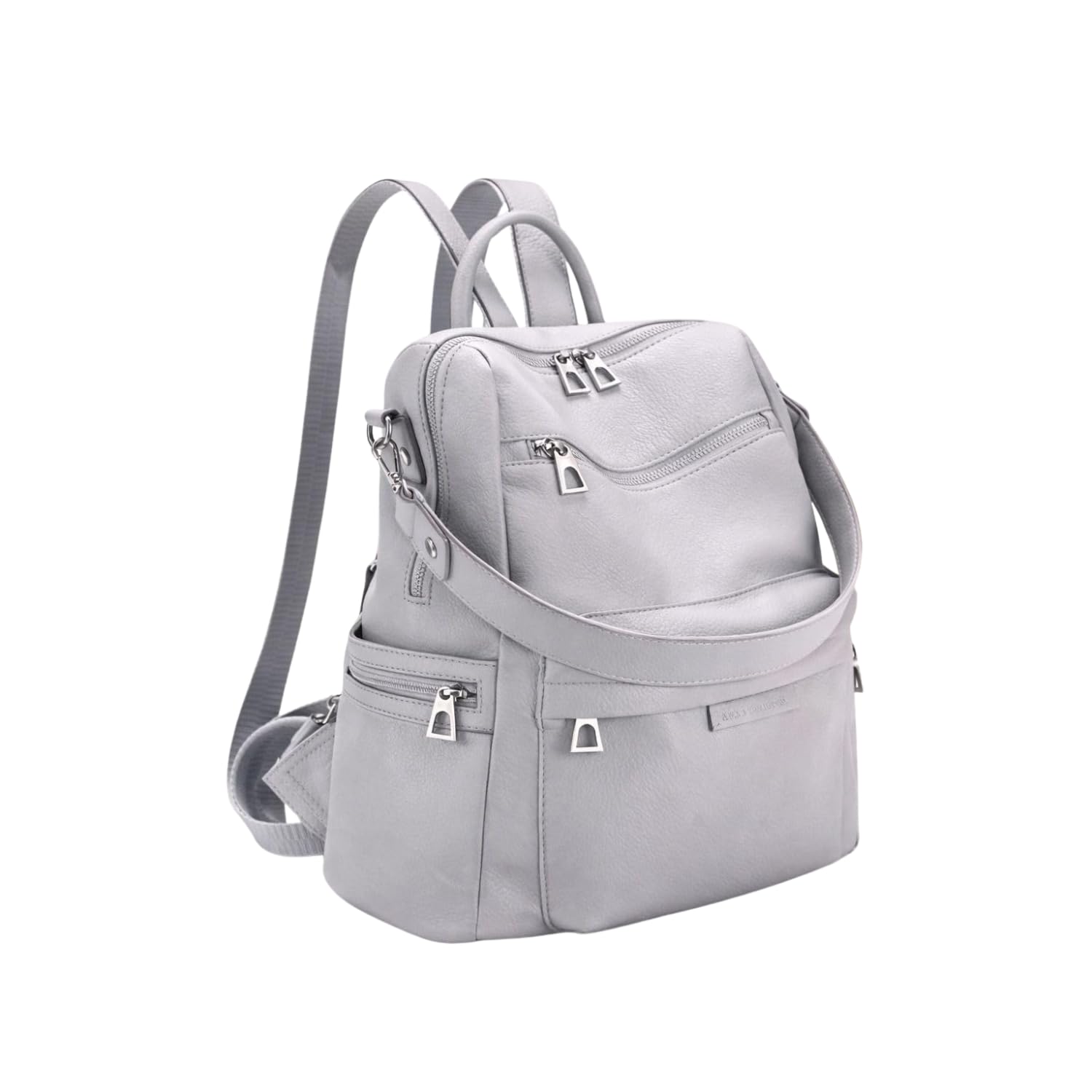 jaisom Stylish Women's Fashion Backpack Purses Multipurpose Design Handbags and Shoulder Bag (Buzzz Grey._BZ)-picture-1