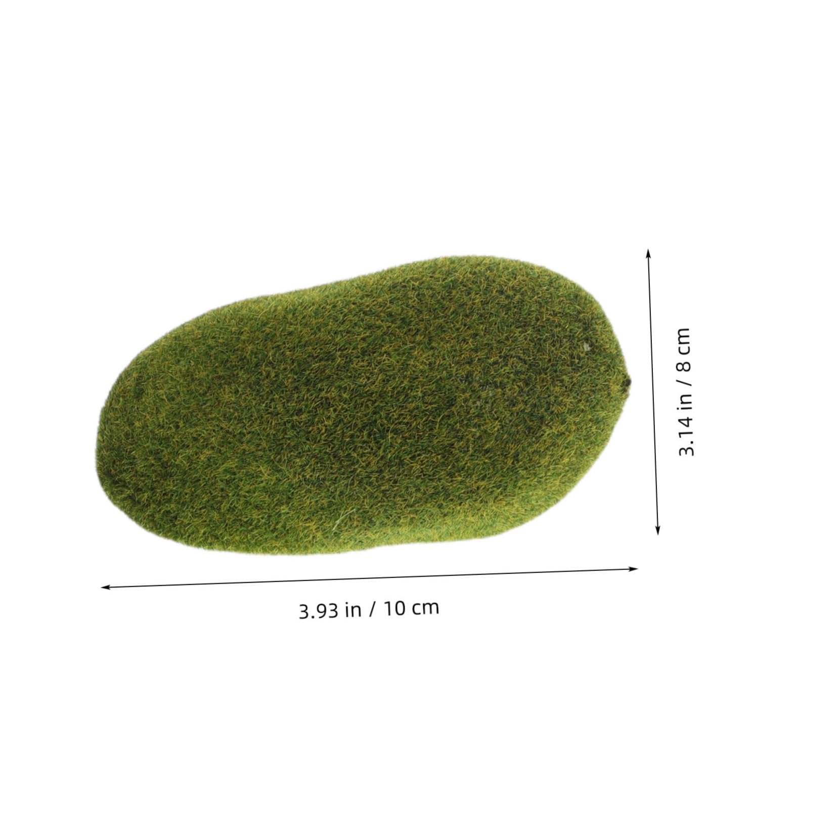 Beatifufu Simulated Moss Stone Moss Decoration Rocks for Educational Models Craft Props