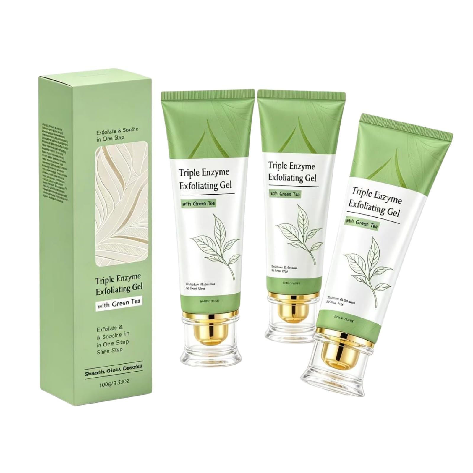 GreenTeaExfoliating Brightening Żele do peelingu Rozjaśniające Twarz