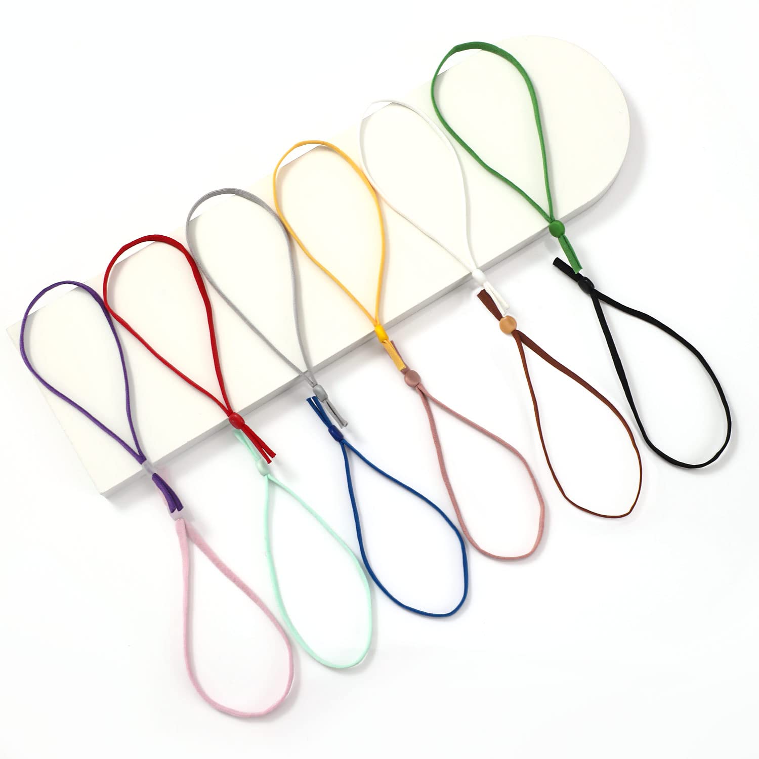 Yakruna Elastic Puppy Litter Collars, Colored Whelping Identification Bands for Newborn Puppies and Kittens, Assorted ID Cords for New Born Pets,