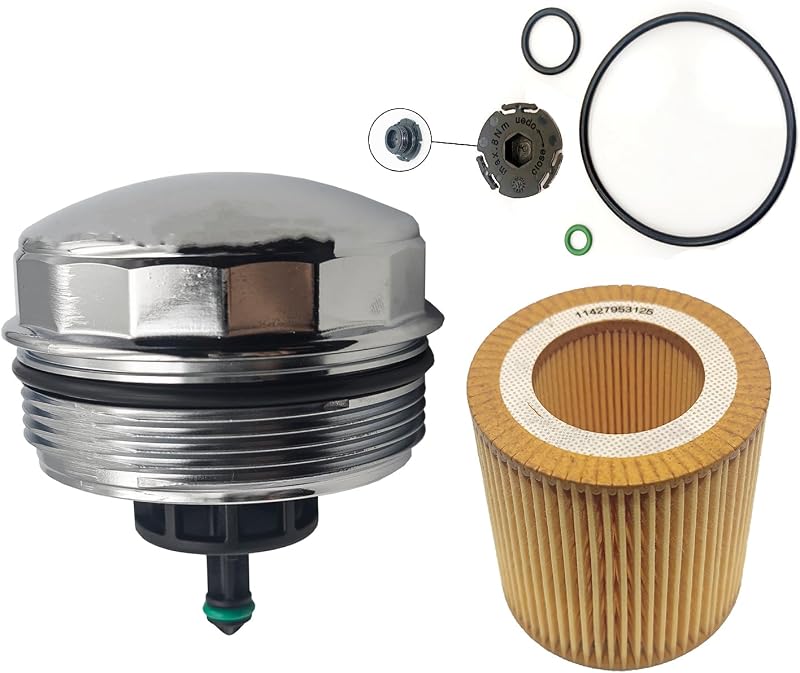 Tampa da carcaça do filtro de óleo em alumínio AMCC para BMW – 1 unidade