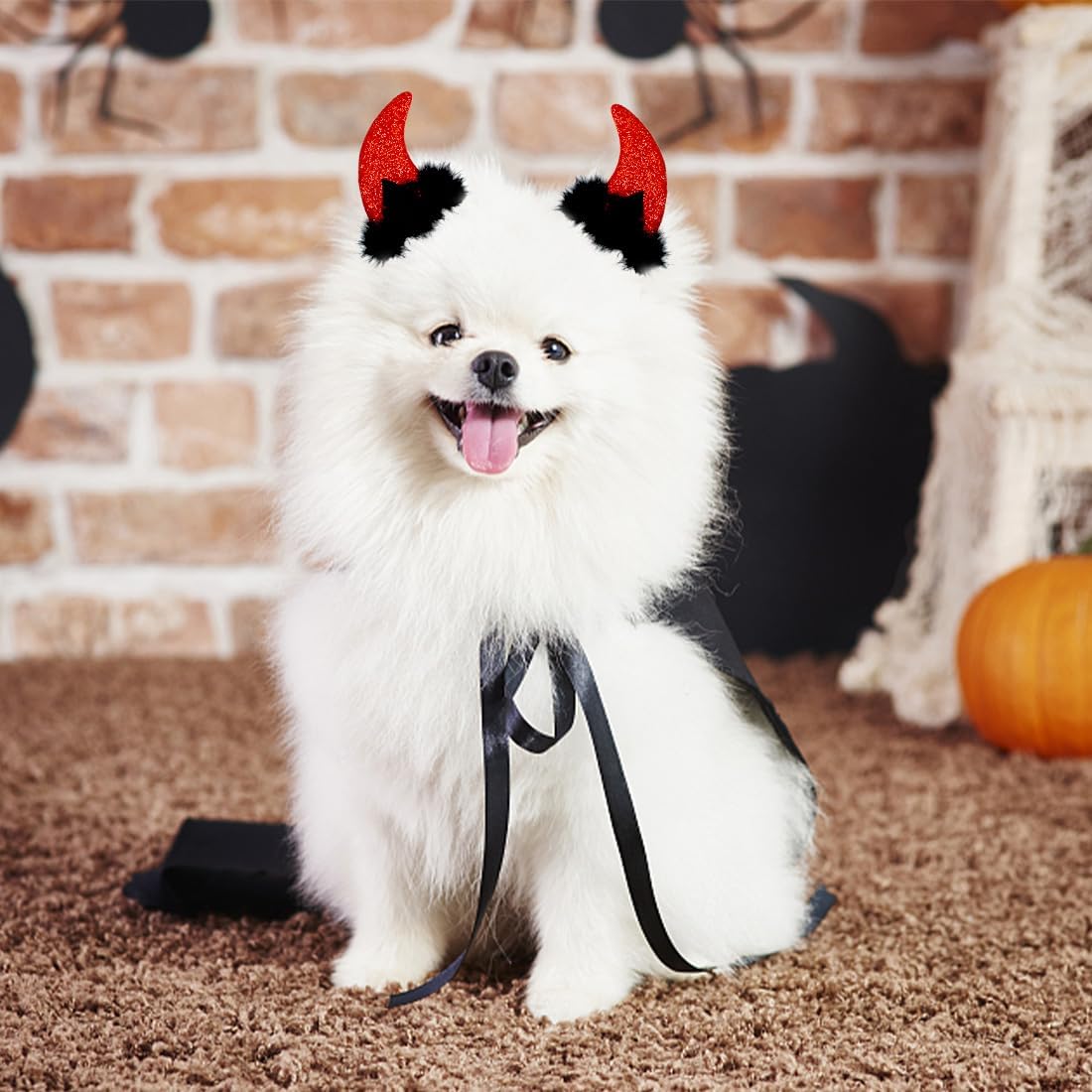 Tuzuaol Devil Horns Headband for Halloween Fancy Dress Cosplay - Red Ears Costume Accessory for Women Girls - Image 6