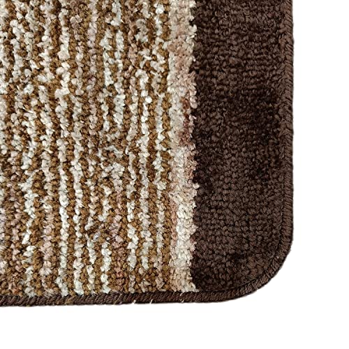 Image of Door Mats for Home | Door Mats for Home Entrance | Door Mat for Bathroom| Soft & Super Absorbent Mats for Shower | Washable, Non-Slip & Quick-Drying Mats (Pack of 2) (Beige 3)