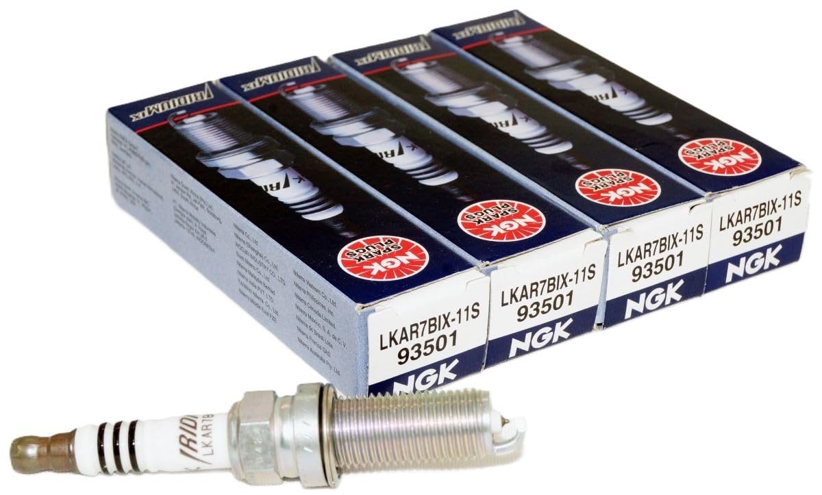NGK LKAR7BIX-11S Spark Plug (93501 Iridium Ix), 4 Pack