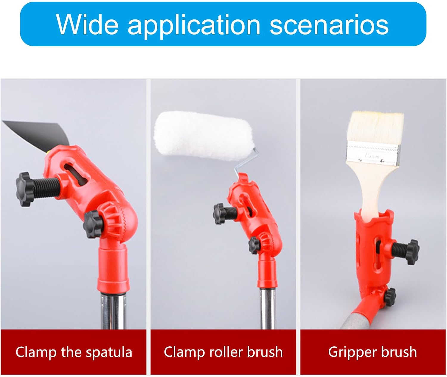 Multi Angled Paint Brush Extender Extension Poles Attachments Paint Poles Extension Device Retractable Paint Roller