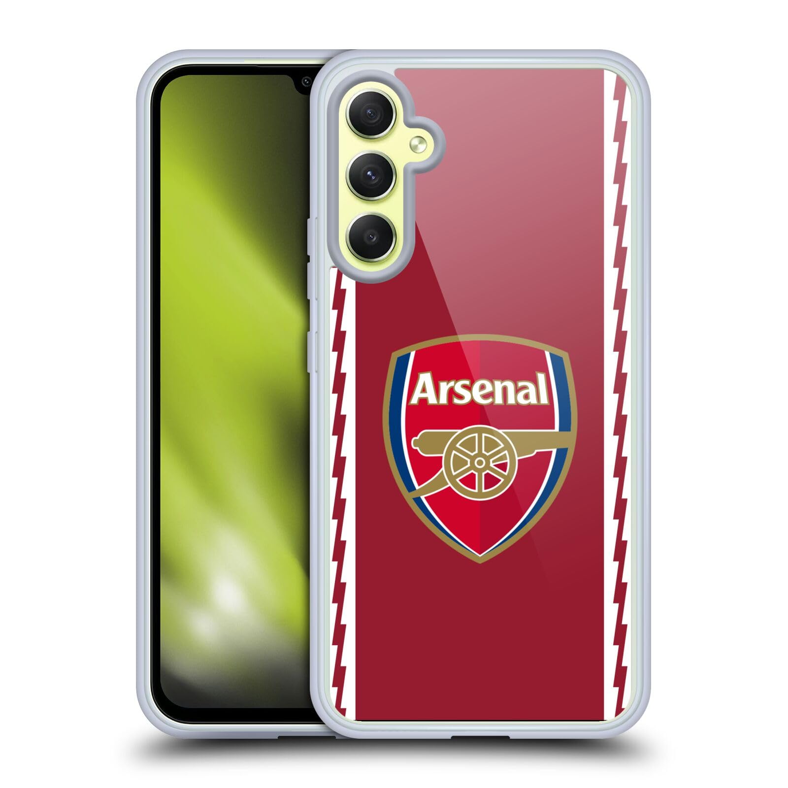 Head Case Designs Officially Licensed Arsenal FC Home 2022/23 Crest Kit Gel Case [Military Grade Protection] Compatible With Samsung Galaxy A34 5G — image 1