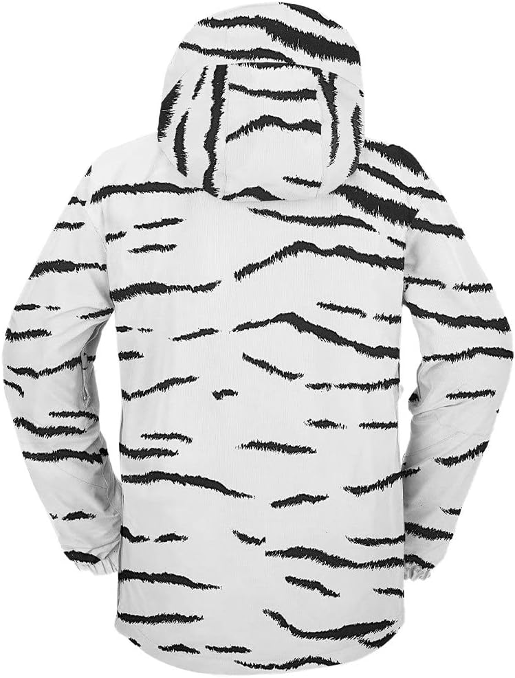 Volcom Melo Gore-Tex Anorak Snowboard Jacket Mens Sz S White Tiger