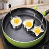 Coverzone Kalp,Yıldız,Yuvarlak Şekilli Yumurta Kalıbı Saplı – Saplı Omlet ve Pancake Şekillendirici Kalıp | Yapışmaz Tavaya Uyumlu, Burger, Sandviç, Omlet ve Pancake İçin Pişirme Halkası 3 Lü Set
