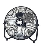 12 Inch High Velocity All Metal Tilting 3 Speed Floor Fan