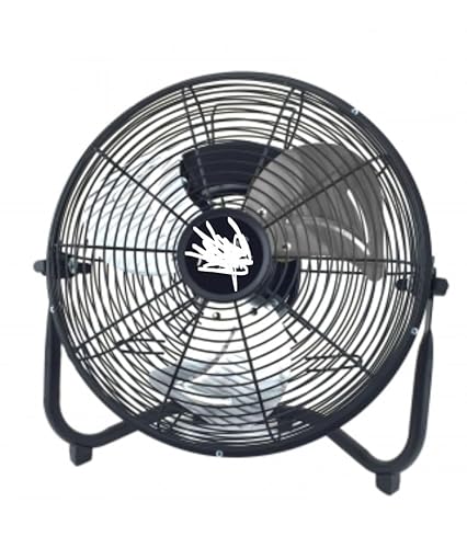 12 Inch High Velocity All Metal Tilting 3 Speed Floor Fan