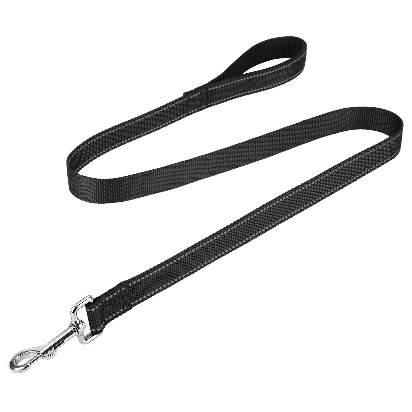 FunTags Reflective Nylon Dog Leash for Small & Medium Dogs, 4FT Training