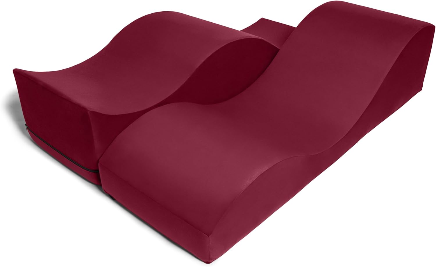 Liberator Equus Wave Convertible Lounge and Bedside Bench, Merlot