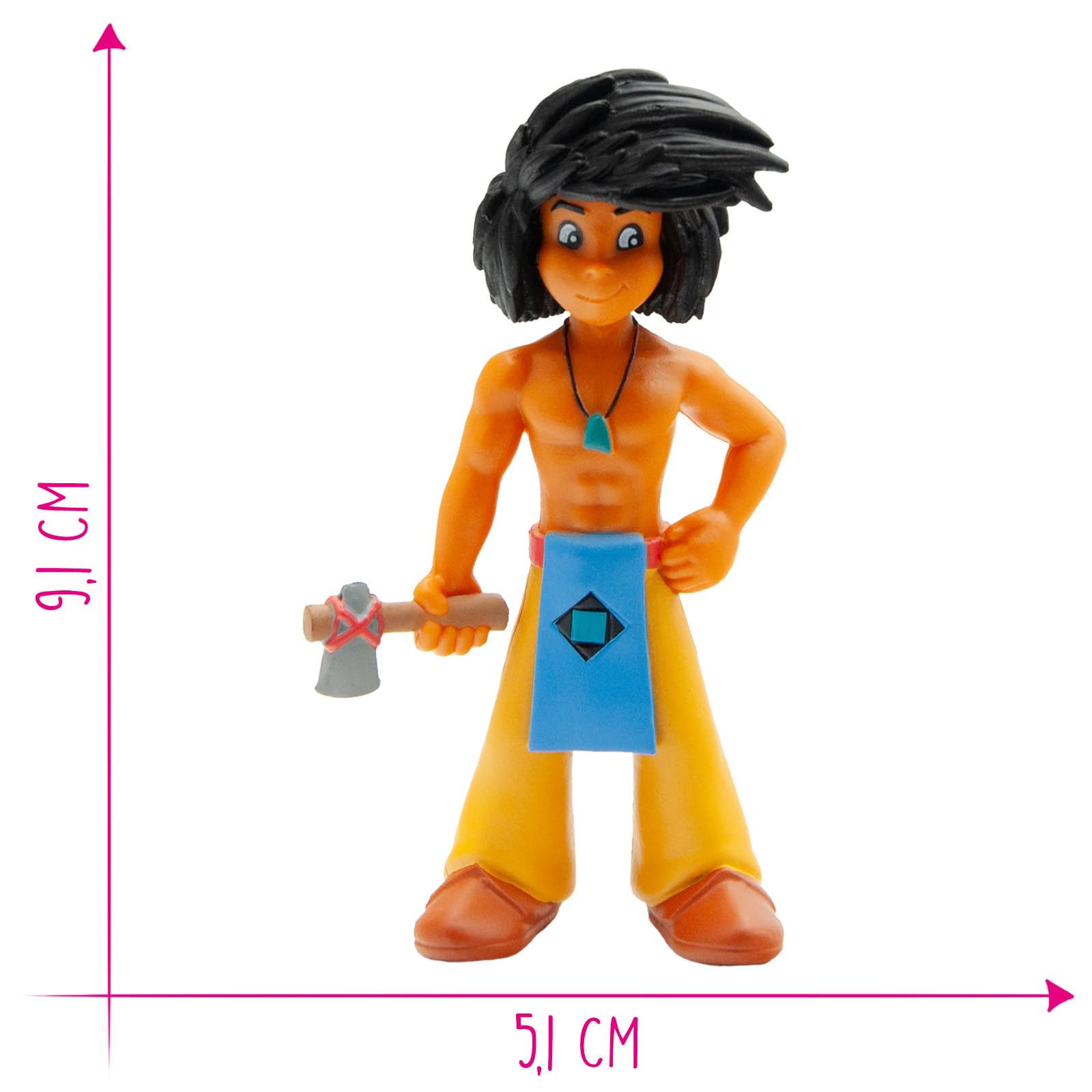 Bullyland Set De 3 Figuras Yakari En Caja Regalo – Pintadas A Mano, Sin PVC, Ideales Para Juego Imaginativo