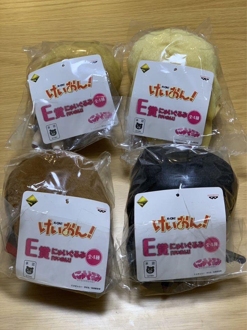 けいおん!E賞 にゅいぐるみ 4種類セット売り。 Amazon.co.jp: けいおんにゅいぐるみ全4種セット : おもちゃ
