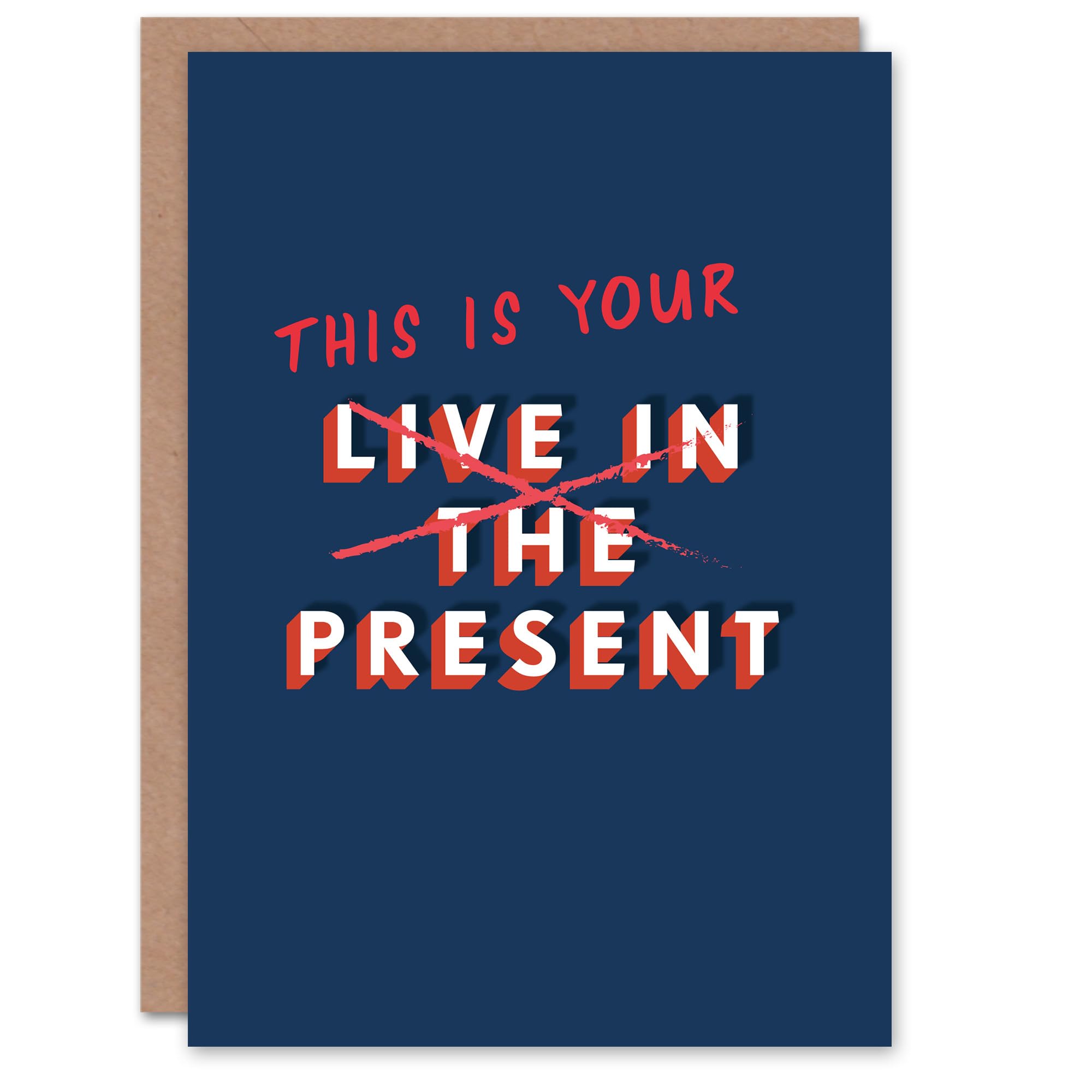 Artery8 Men's Birthday Card Dark Blue