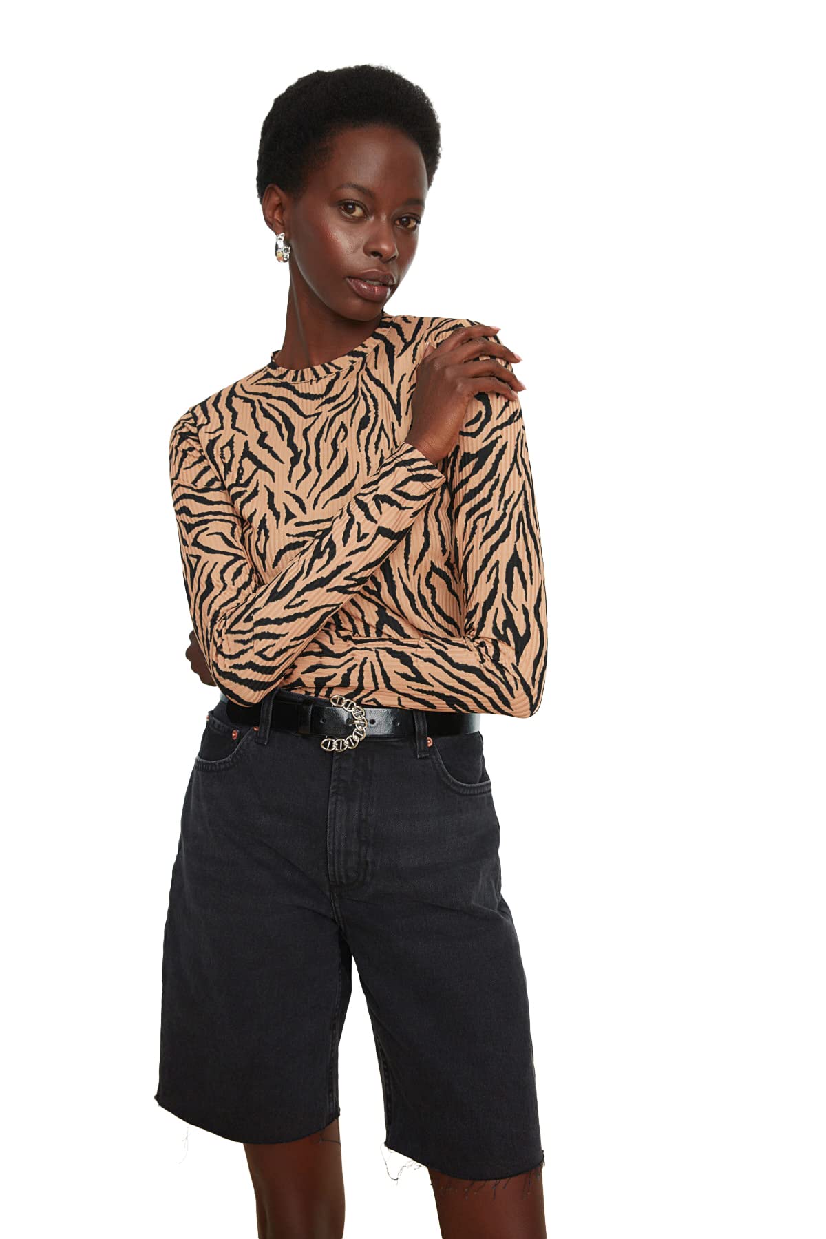 Trendyol Women Regular Basic Crew Neck Knit Blouse