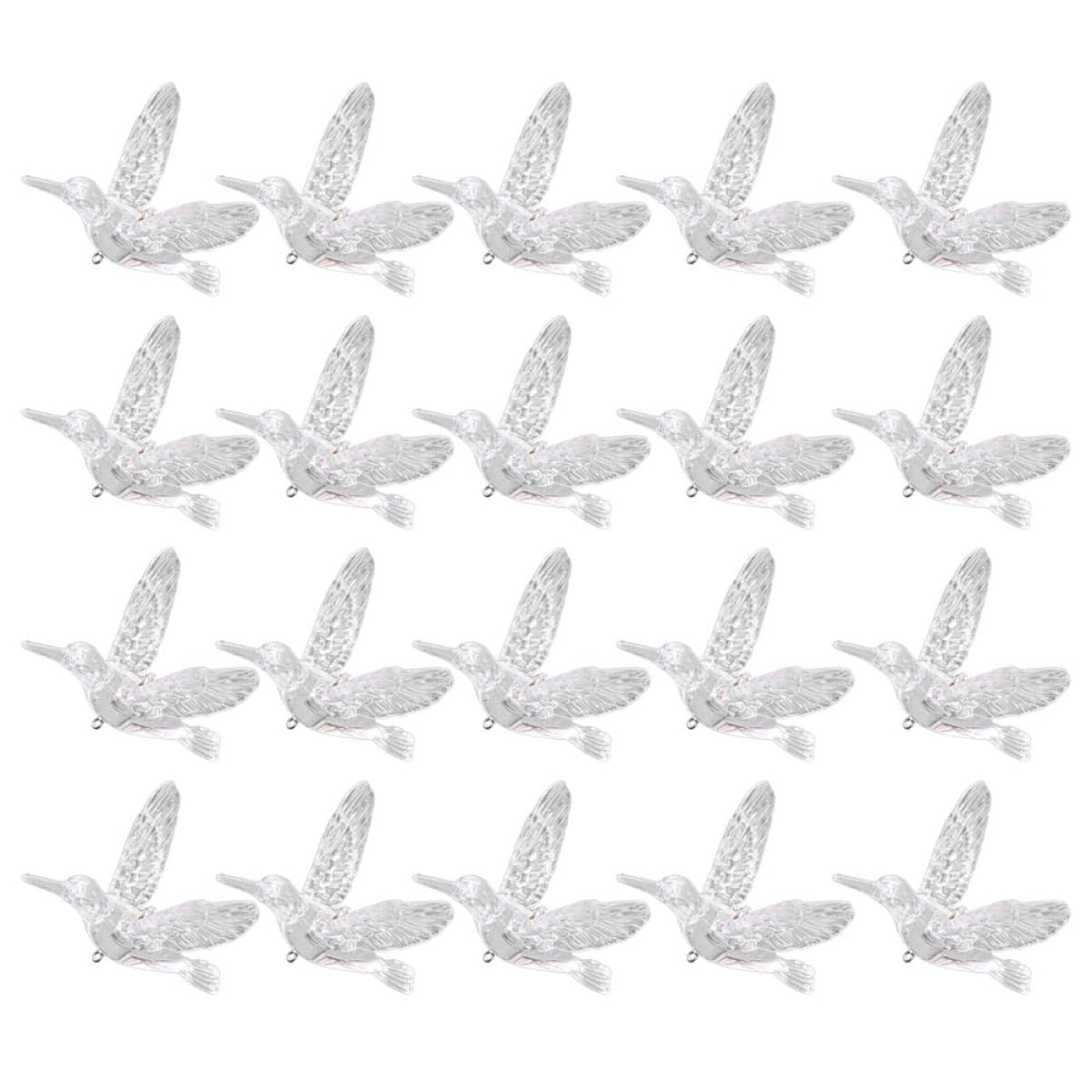 20 Stück Transparente Acryl Hängende Vogel Anhänger für Hochzeitsdecke mit Zartem Design Dekoration für Wohnzimmer und Festlichkeiten