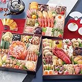 【冷蔵 盛付済 おせち 解凍不要 】 京都祇園「華舞」監修特大重 夢の舞 [三段重 57品目 約5人前] 12/29～31お届け