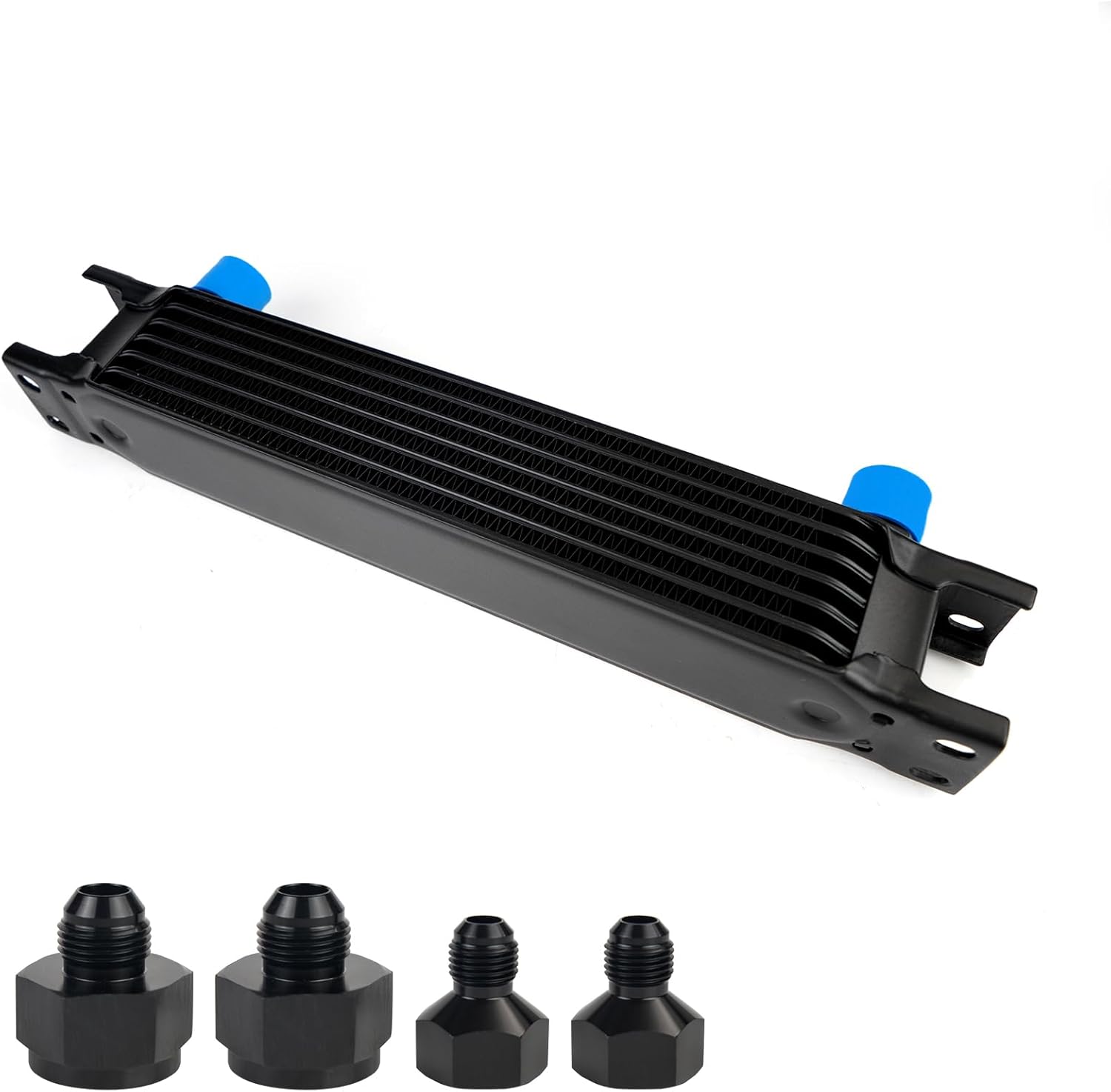 Sell 25-ROW 10AN AN-10 SILVER POWDER-COATED ALUMINUM ENGINE TRANSMISSION OIL COOLER In Rowland - Foto 3