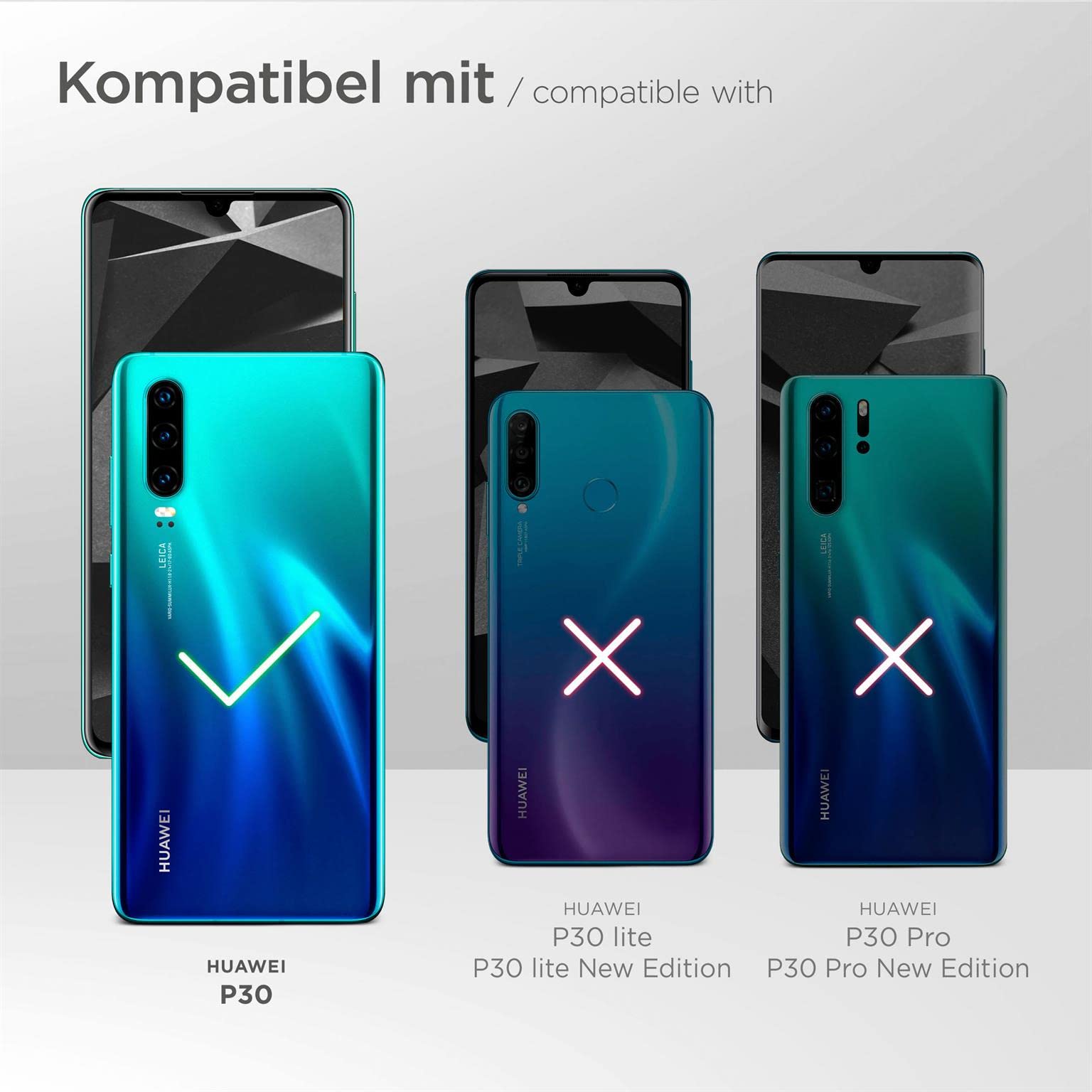 moex Cover in Silicone Trasparente Compatibile con Huawei G8 / GX8 | Bordo Metallizzato, Antracite
