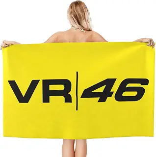バレンティーノ・ロッシvr46 ビーチタオル バスタオル 速乾タオル 大判 通気性 柔らか肌触り 耐久性 瞬間吸水 抗菌防臭 旅行用品 家庭用（80 × 130cm）