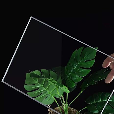 Polycarbonate Roofing Sheet,4mm Clear Acrylic Plastic Safety Sheet,PC Durable Panel,UV Protection,Strong Impact Shatterproof (20cm x 90cm(7.87x35.4in))