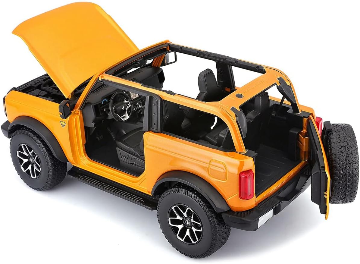 Maisto Diecast Cars 2021 Ford Bronco Badlands Orange Metallic Special Edition 118 Diecast Model Car by Maisto 31457