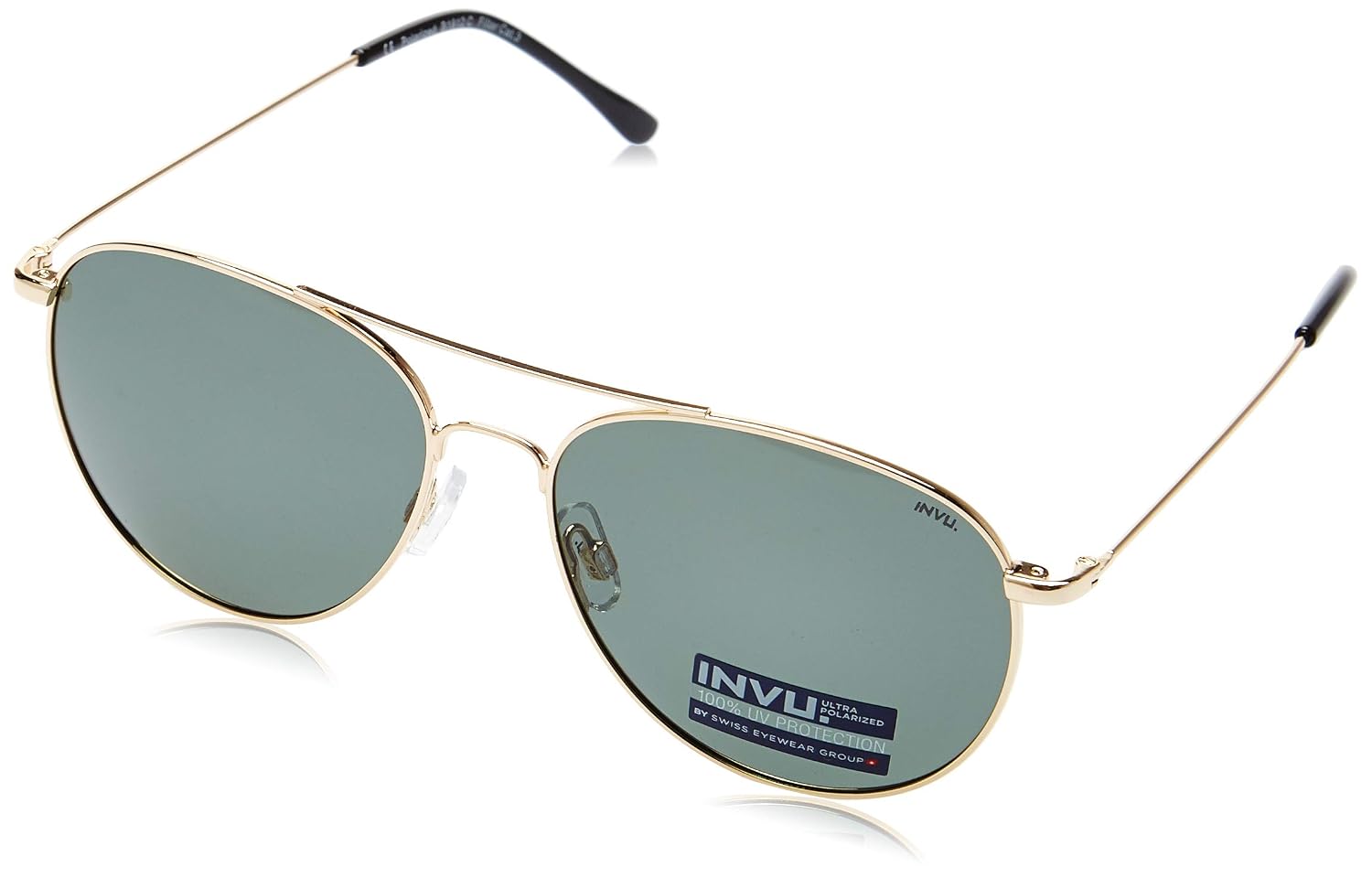 Buy INVU Polarized Aviator Men's Sunglasses - (B1912C|55|SOLID GREEN ...