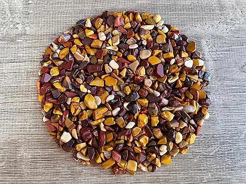 Image of GAF TREASURES 2 oz Lot Natural Semi Tumbled Gemstone Chips, Crushed Mini Crystals, Undrilled Crystal Chips (Mookaite)