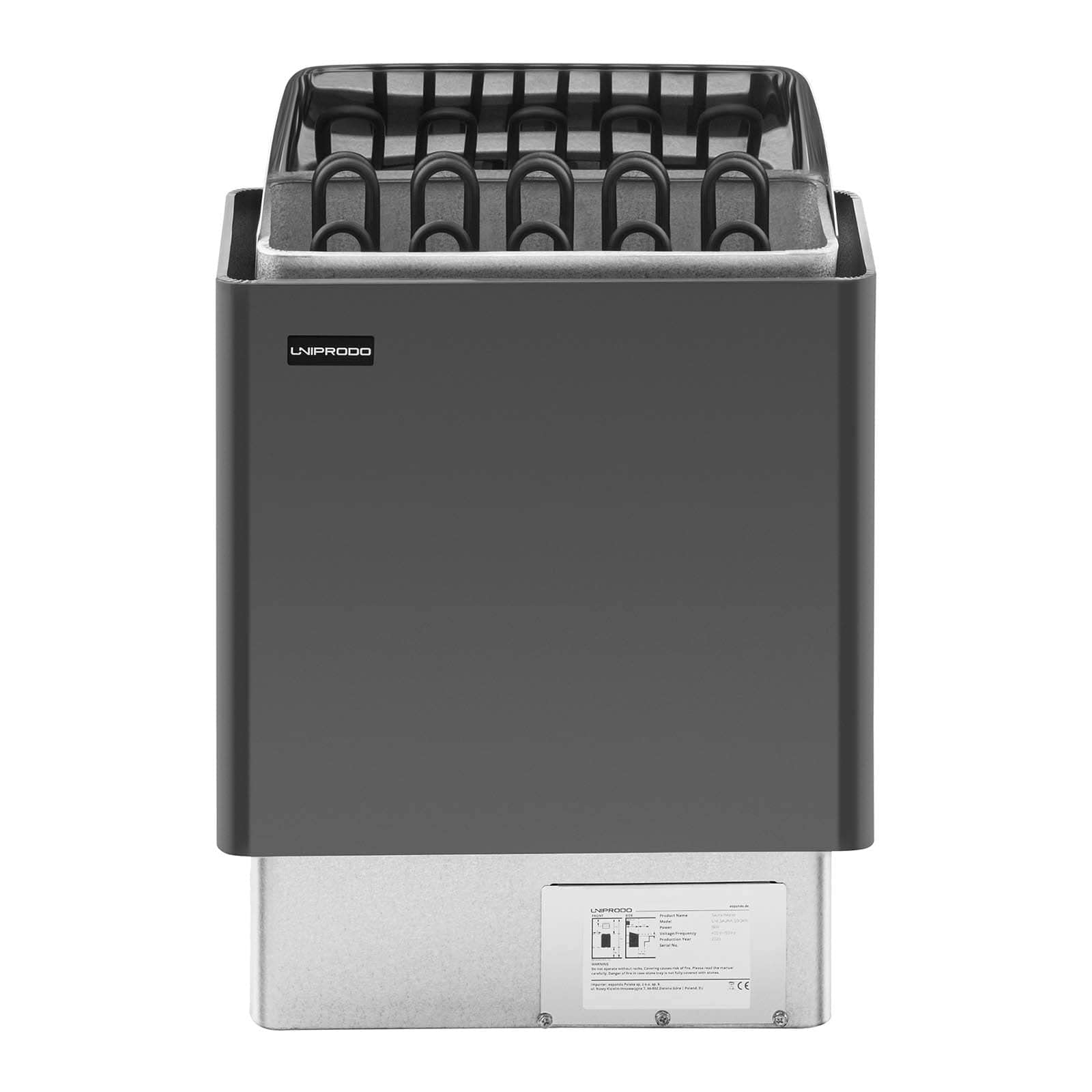 Horno De Sauna Estufa Eléctrica UNI_SAUNA_G9.0KW (Manejo sencillo, Para tamaño de sauna: 9 - 13 m³, 9 kW, De 30 a 110 °C)