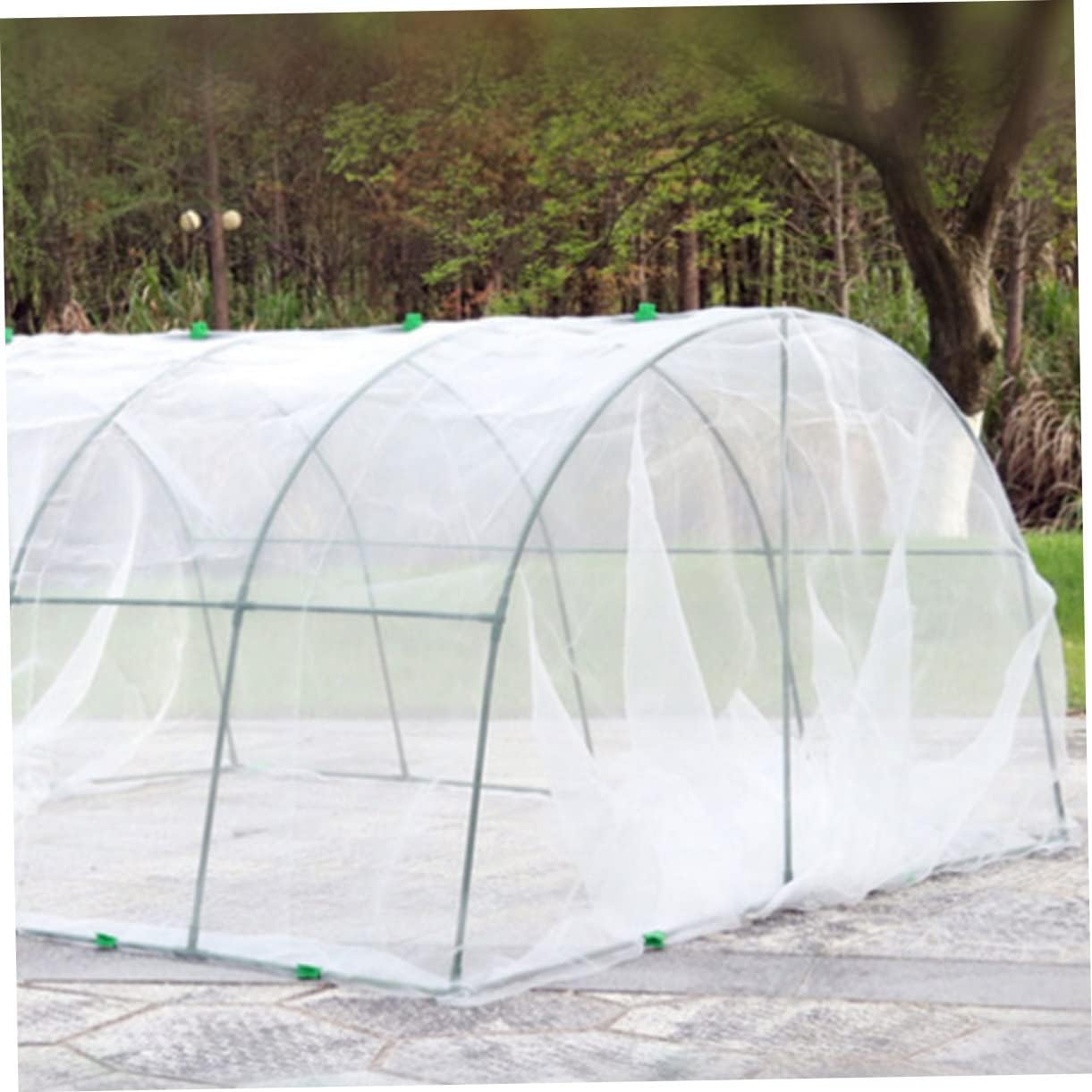 Garden Greenhouse Frame Set for Balcony Insulated Rain and Sun Protection for Succulents Vegetables and Flowers Sturdy PVC Coated Steel Tubing with Insect Netting