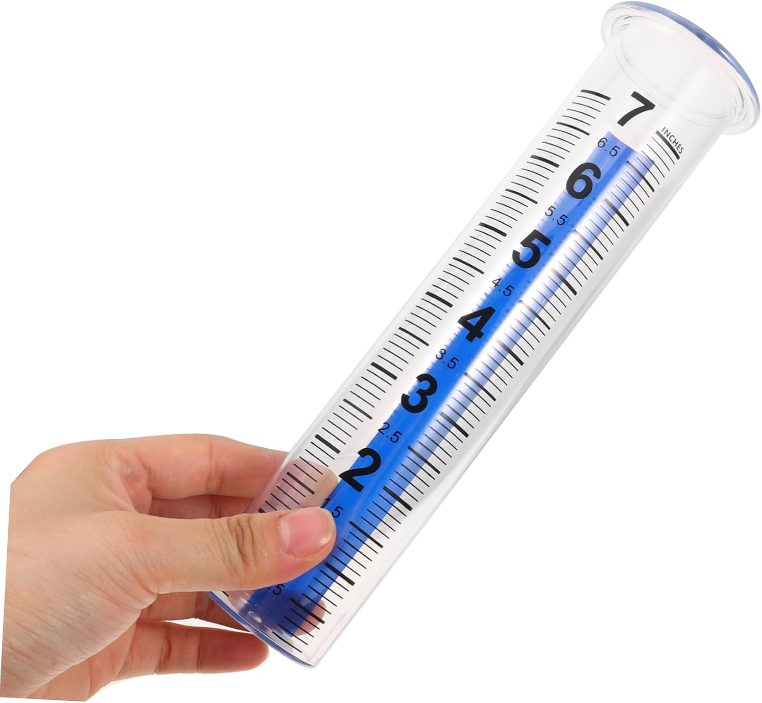 Yardwe 8pcs Rain Gauge Accurate Rain Measuring Tool for Garden and Lawn Plastic Measuring Tube Scale for Outdoor Use and Home Gardening