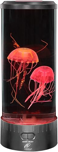 Miniatura 6 de Lightahead Lámpara de medusas LED Fantasy redonda con efectos de luz vibrantes de 5 colores cambiantes La lámpara de humor de acuario de gel