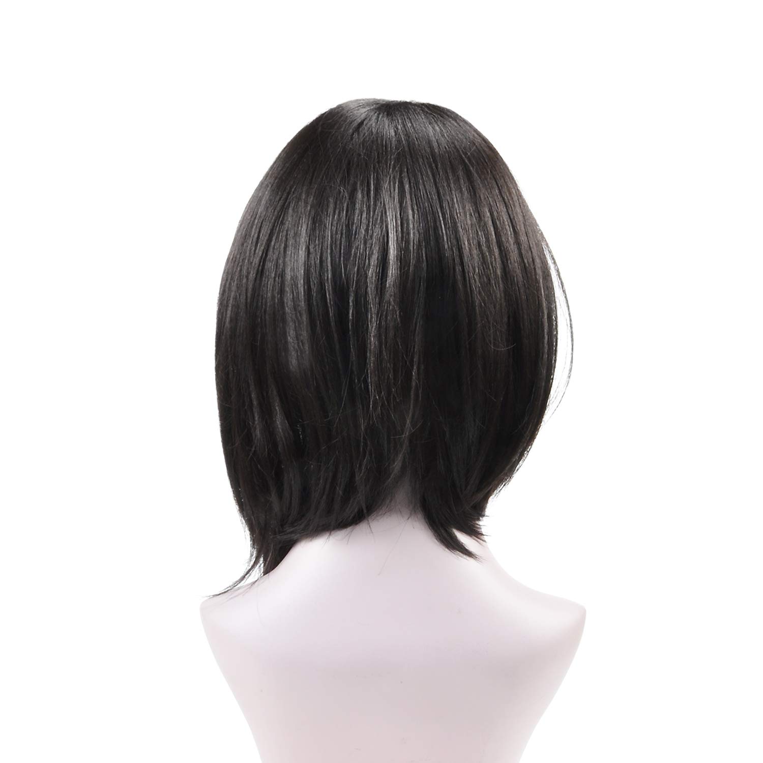 Tirrinia Synthetic Lace Front Wigs Short Bob Straight Wig Natural Looking L Part Heat Resistant Daily Party Full Head Hair for Women