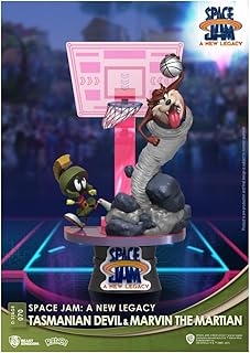 Beast Kingdom Space Jam: A New Legacy: Taz and Marvin The Martian DS-070 D-Stage Statue,Multicolor,6 inches