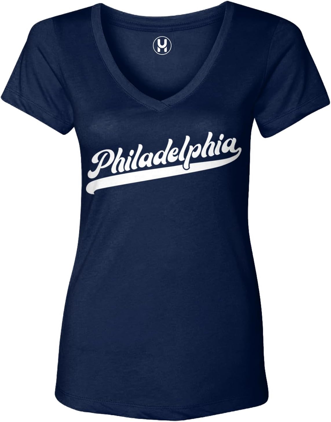 Haase Unlimited Philadelphia - Baseball Jersey Style Ladies V-Neck T-Shirt