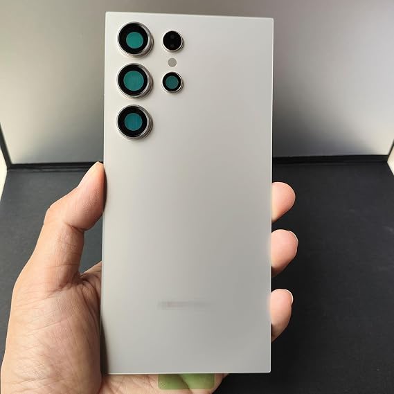 s24 ウルトラバックガラス交換、Galaxy s24 ウルトラバックカバー交換用リアカバーパーツ Samsung Galaxy s24 Ultra 5G SM-S928U S928A S928W チタングレー